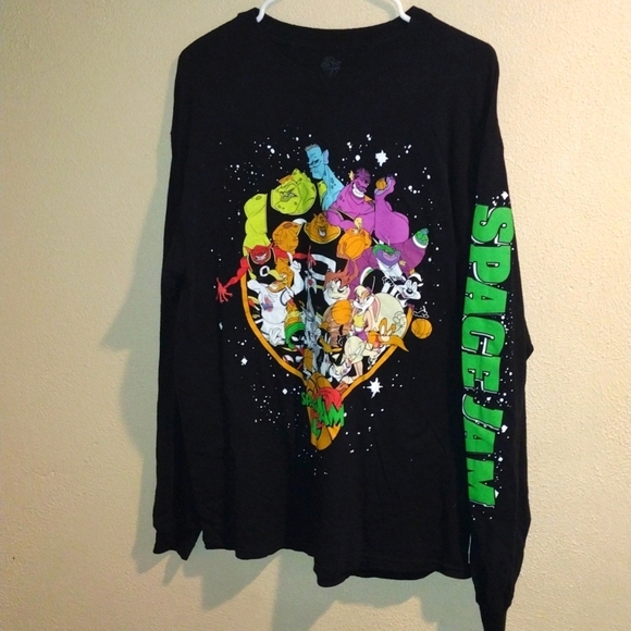 Space Jam Longsleeve T-Shirt 100% Cotton L - Picture 1 of 5